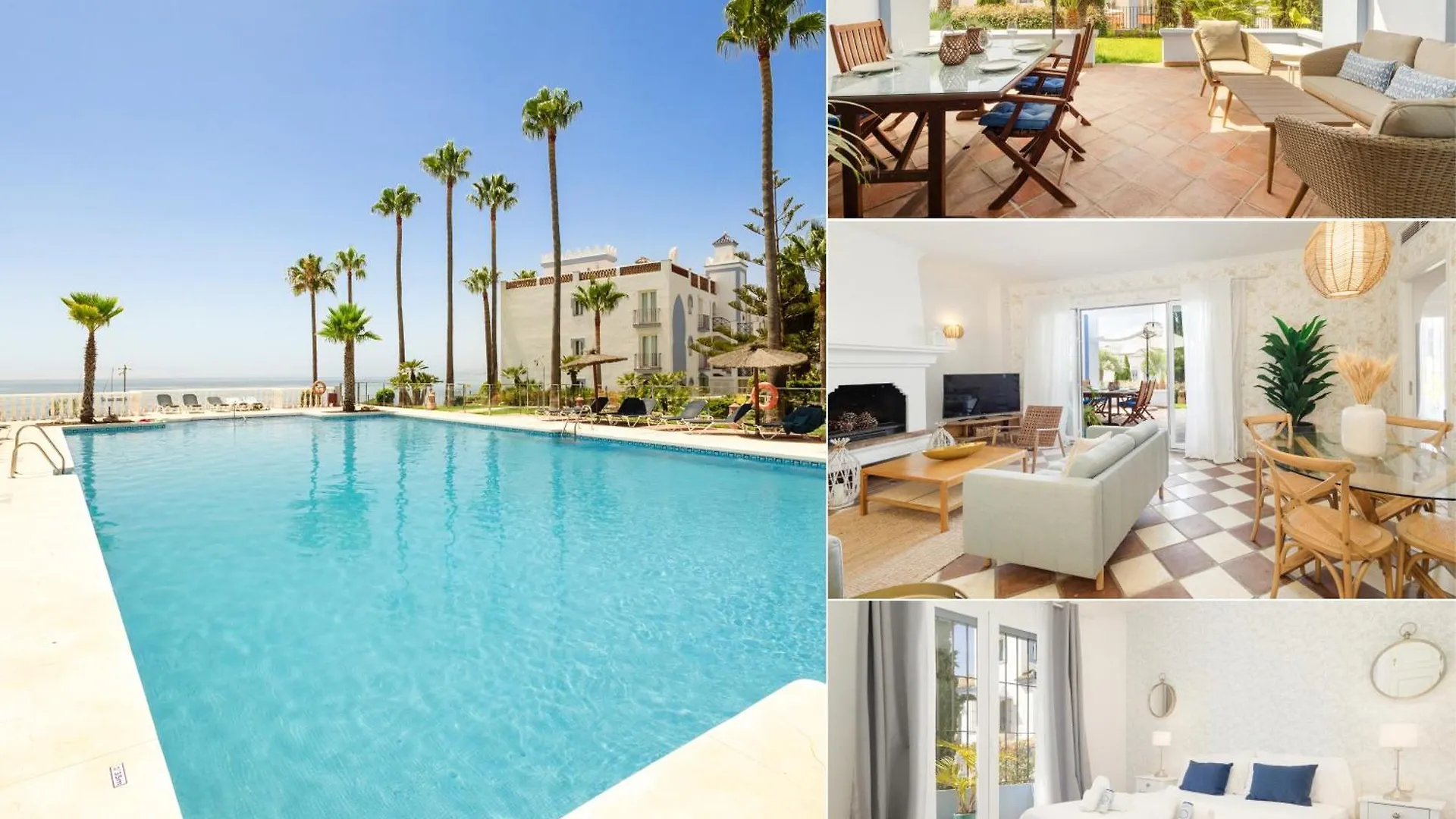 Apartment, With Private Terrace And In Beachfront Urbanization With Heated Pool, In Casares Costa